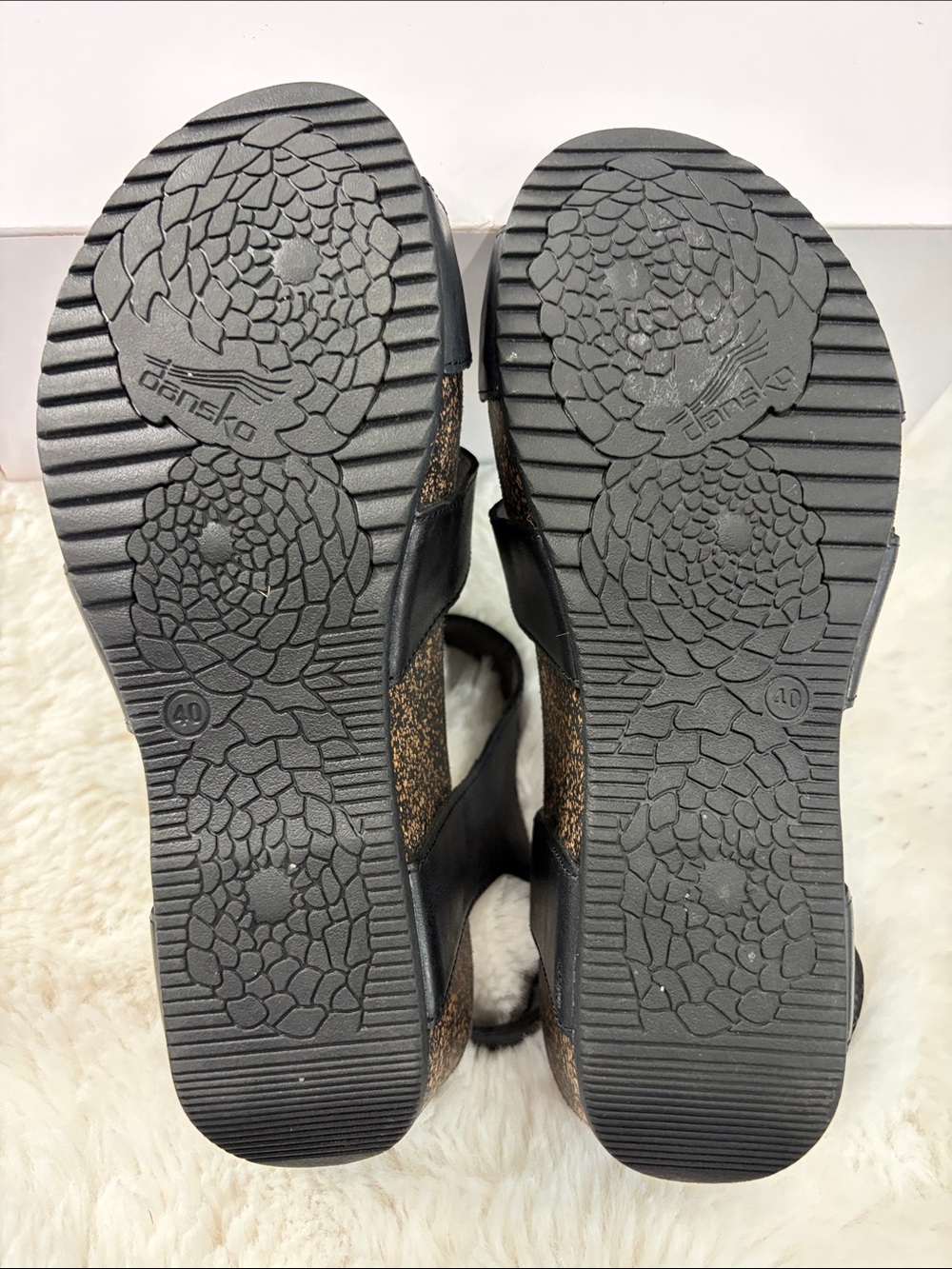 Dansko Black Triple-Strap Slingback Sandals - Picture 11 of 16